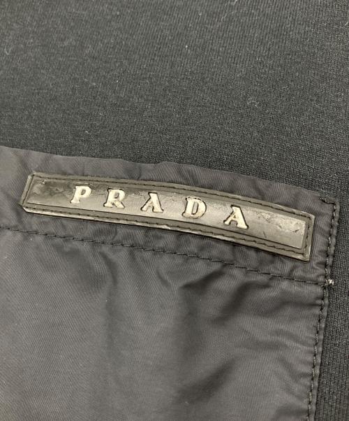 PRADA（プラダ）PRADA (プラダ) Vネックカットソー ブラック サイズ:Mの古着・服飾アイテム