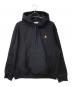 CarHartt（カーハート）の古着「HOODED AMERICAN SCRIPT SWEAT」｜ブラック