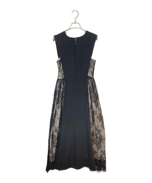 FRAY ID（フレイ アイディー）FRAY ID (フレイ アイディー) ストラップレイヤードレス ブラックの古着・服飾アイテム