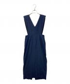 formeフォルメ）の古着「ShoulderpadsDress」｜インディゴ