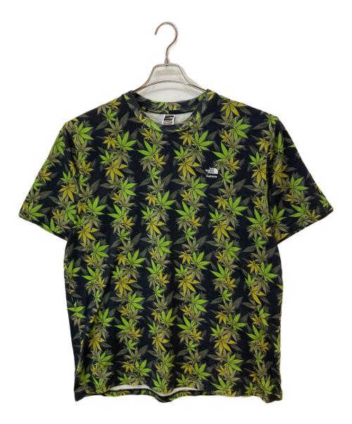 THE NORTH FACE（ザ ノース フェイス）THE NORTH FACE (ザ ノース フェイス) SUPREME (シュプリーム) 23FW Leaf S/S T-shirt グリーン×ブラック サイズ:XLの古着・服飾アイテム