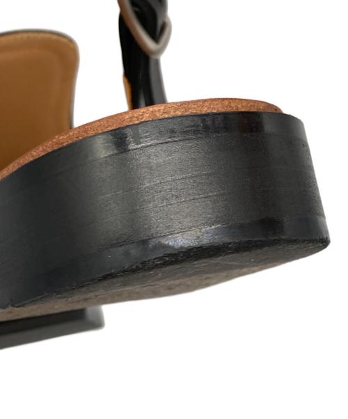 HENDER SCHEME（エンダースキーマ）HENDER SCHEME (エンダースキーマ) chameleon strap レザーサンダル ブラック サイズ:4の古着・服飾アイテム
