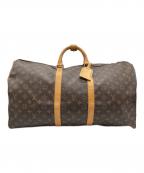 LOUIS VUITTONルイ ヴィトン）の古着「キーポル55 トラベルバッグ」｜ブラウン