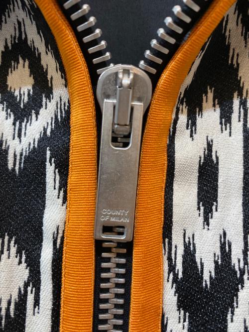 MARCELO BURLON（マルセロバーロン）MARCELO BURLON (マルセロバーロン) Folk Jacquard Coach Jacket/ フォークジャカードコーチジャケット ホワイト×ブラック サイズ:Mの古着・服飾アイテム