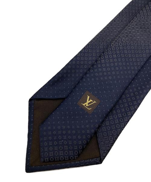 LOUIS VUITTON（ルイ ヴィトン）LOUIS VUITTON (ルイ ヴィトン) モノグラム シルクネクタイ ネイビー サイズ:-の古着・服飾アイテム