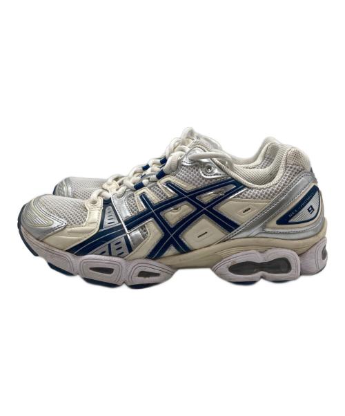 asics（アシックス）asics (アシックス) GEL-NIMBUS 9ローカットスニーカー ブルー×ホワイト サイズ:US11の古着・服飾アイテム