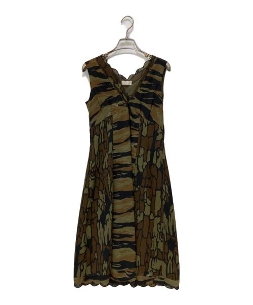 hysterics（ヒステリックス）hysterics (ヒステリックス) カモフラノースリーブワンピース カーキ サイズ:FREEの古着・服飾アイテム