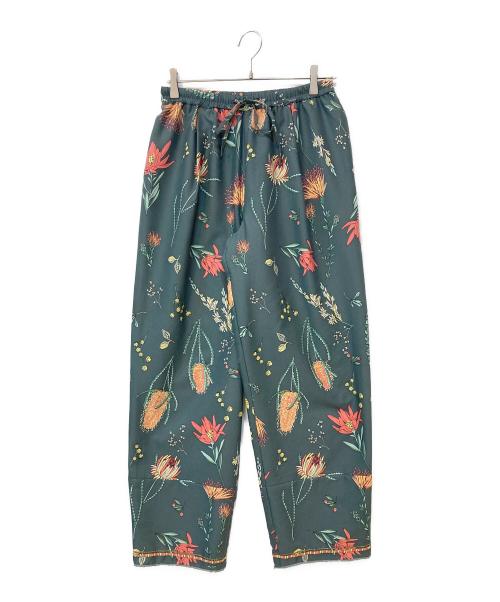 manipuri（マニプリ）manipuri (マニプリ) スカーフプリント パンツ グレー サイズ:-の古着・服飾アイテム