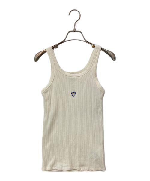 BASERANGE（ベースレンジ）BASERANGE (ベースレンジ) HEART TANK ホワイト サイズ:Mの古着・服飾アイテム