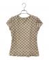 BURBERRY BLUE LABEL (バーバリーロンドンブルーレーベル) ノバチェックカットソー ベージュ サイズ:38：4500円