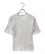 formeフォルメ）の古着「5分袖 リブカットソー」｜ホワイト