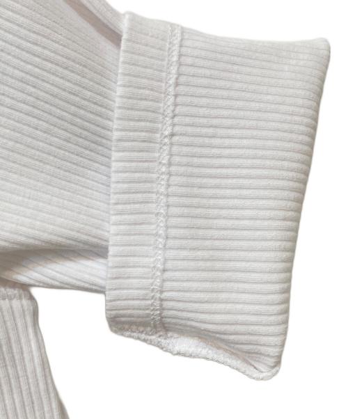 forme（フォルメ）forme (フォルメ) 5分袖 リブカットソー ホワイト サイズ:Fの古着・服飾アイテム