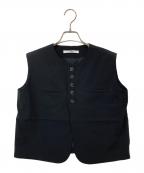 formeフォルメ）の古着「FrontButtonVest」｜ブラック