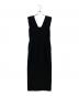 forme（フォルメ）の古着「Shoulder pads Dress ショルダーパッドドレス」｜ブラック