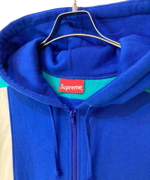SUPREME（シュプリーム）SUPREME (シュプリーム) 20SS Color Blocked Zip Up Hooded Sweatshirt Royal サイズ:Lの古着・服飾アイテム