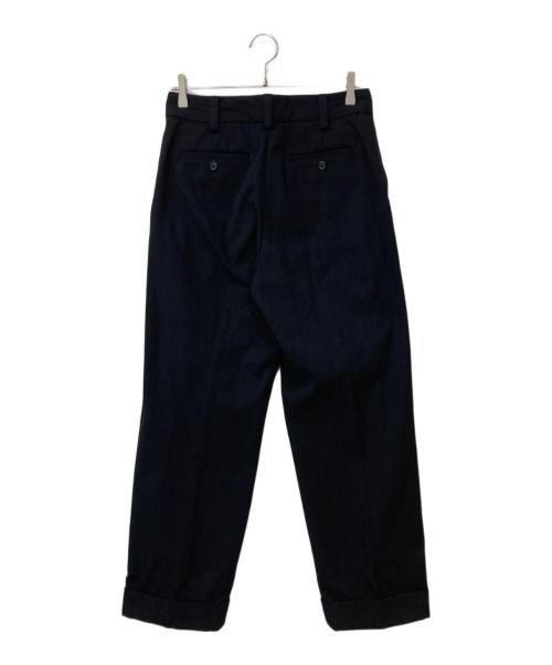 MARGARET HOWELL（マーガレットハウエル）MARGARET HOWELL (マーガレットハウエル) WOOL COTTON TROUSERS ウール コットン トラウザーズ ブラック サイズ:Ⅲの古着・服飾アイテム