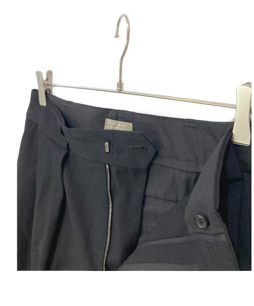 MARGARET HOWELL（マーガレットハウエル）MARGARET HOWELL (マーガレットハウエル) WOOL COTTON TROUSERS ウール コットン トラウザーズ ブラック サイズ:Ⅲの古着・服飾アイテム