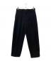 MARGARET HOWELL（マーガレットハウエル）の古着「WOOL COTTON TROUSERS ウール コットン トラウザーズ」｜ブラック