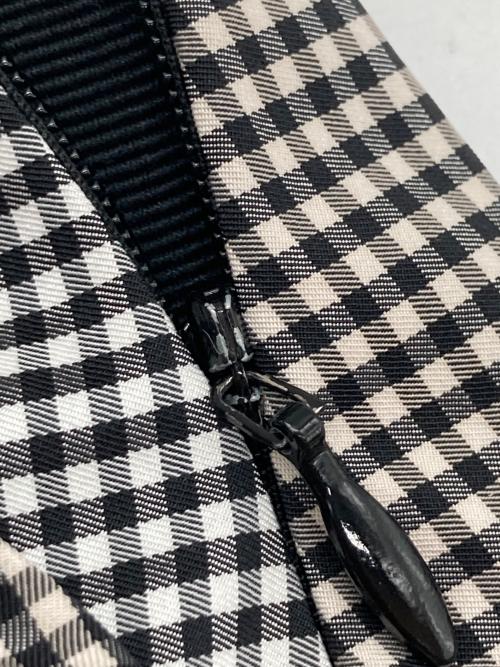 MARGARET HOWELL（マーガレットハウエル）MARGARET HOWELL (マーガレットハウエル) ギンガムチェック ロングプリーツスカート ホワイト×ブラック サイズ:2の古着・服飾アイテム