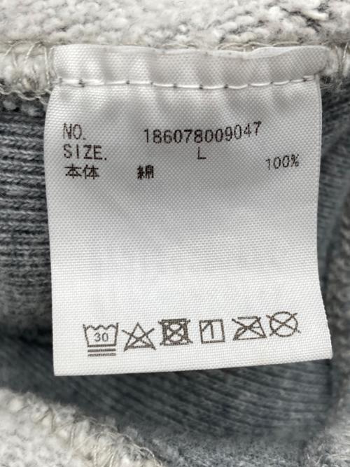 UNDEFEATED（アンディフィーテッド）UNDEFEATED (アンディフィーテッド) フロントロゴプリントスウェットプルオーバーパーカー グレー サイズ:Lの古着・服飾アイテム