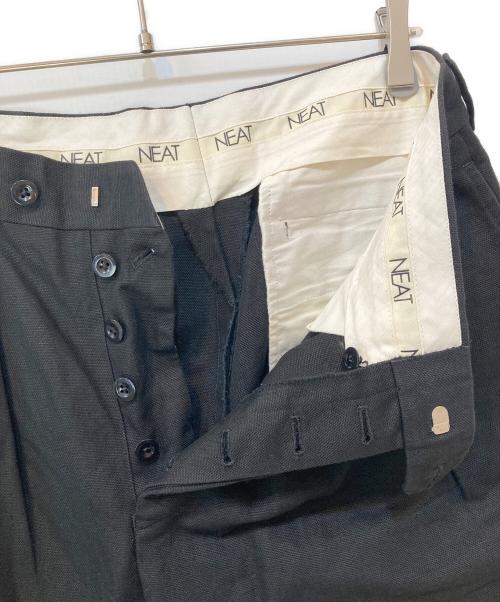 NEAT（ニート）NEAT (ニート) C/L OXFORD 2タックパンツ ブラック サイズ:48の古着・服飾アイテム