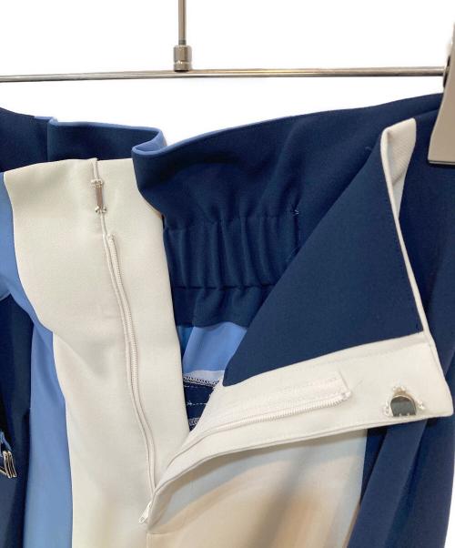 UNITED TOKYO（ユナイテッドトーキョー）UNITED TOKYO (ユナイテッドトーキョー) ラップカラーズワイドパンツ ブルー サイズ:2の古着・服飾アイテム