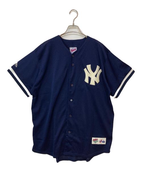 Majestic（マジェスティック）Majestic (マジェスティック) ゲームシャツ ネイビー サイズ:Ⅼの古着・服飾アイテム