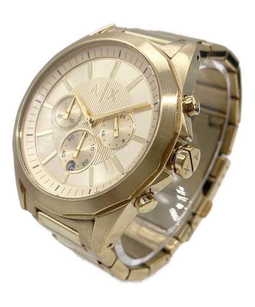 ARMANI EXCHANGE（アルマーニ エクスチェンジ）ARMANI EXCHANGE (アルマーニ エクスチェンジ) クロノグラフ ウォッチ ゴールドの古着・服飾アイテム