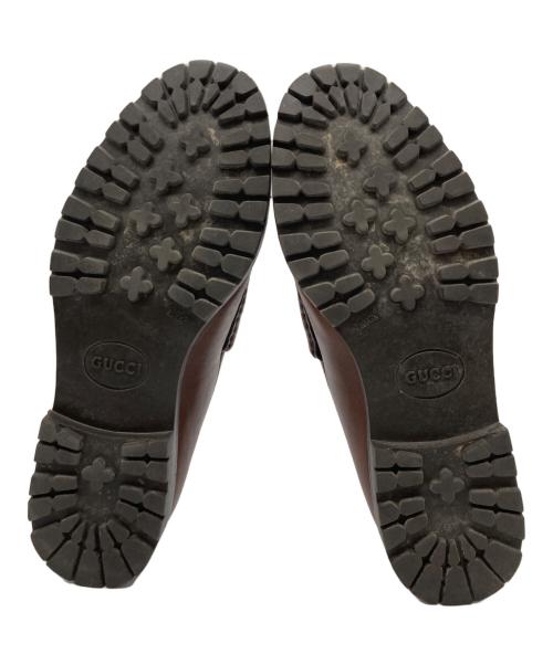 GUCCI（グッチ）GUCCI (グッチ) ビットローファー ブラウン サイズ:40の古着・服飾アイテム