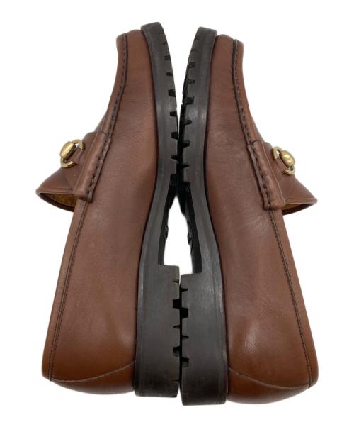 GUCCI（グッチ）GUCCI (グッチ) ビットローファー ブラウン サイズ:40の古着・服飾アイテム