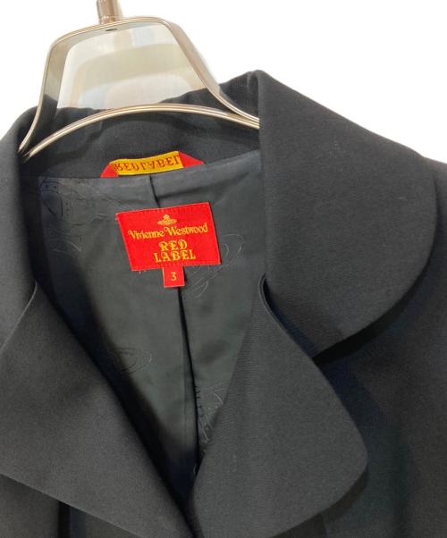 Vivienne Westwood RED LABEL（ヴィヴィアンウエストウッドレッドレーベル）Vivienne Westwood RED LABEL (ヴィヴィアンウエストウッドレッドレーベル) 丸襟3Bジャケット ブラック サイズ:3の古着・服飾アイテム