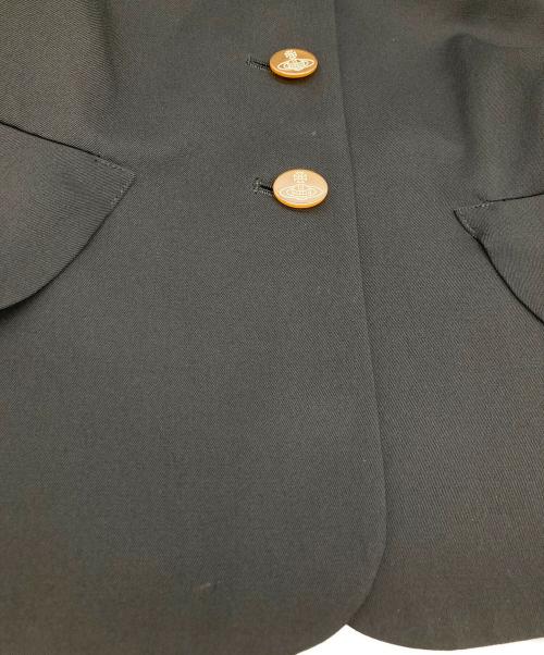 Vivienne Westwood RED LABEL（ヴィヴィアンウエストウッドレッドレーベル）Vivienne Westwood RED LABEL (ヴィヴィアンウエストウッドレッドレーベル) 丸襟3Bジャケット ブラック サイズ:3の古着・服飾アイテム