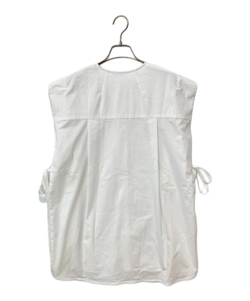 YORI（ヨリ）YORI (ヨリ) ウェッジラインブラウス ホワイト サイズ:Fの古着・服飾アイテム