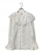 VERMEIL par ienaヴェルメイユ パー イエナ）の古着「コットン カットワーク レース ブラウス」｜ホワイト