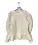 OHGAオオガ）の古着「スフレウールニットカットソー」｜ホワイト
