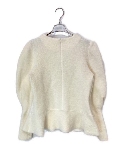 OHGA（オオガ）OHGA (オオガ) スフレウールニットカットソー ホワイト サイズ:Fの古着・服飾アイテム