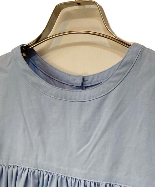 #Newans（ハッシュニュアンス）#Newans (ハッシュニュアンス) スカラップヘムチュニックブラウス ブルーの古着・服飾アイテム