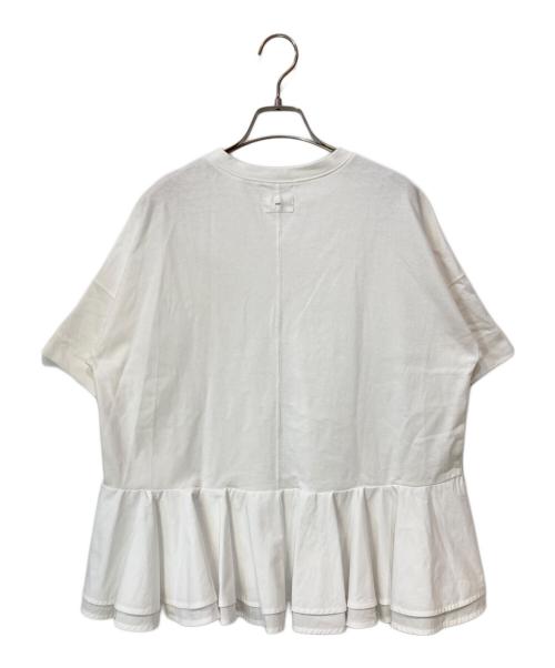 YORI（ヨリ）YORI (ヨリ) ソリッドバックフレアTee ホワイト サイズ:Fの古着・服飾アイテム