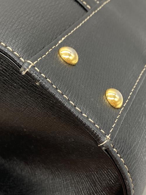 Burberry's（バーバリーズ）Burberry's (バーバリーズ) 裏地ノバチェック ミニボストンバッグ ブラックの古着・服飾アイテム