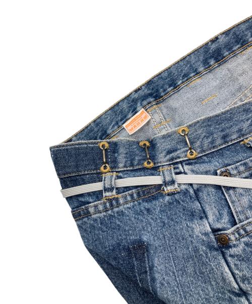 MAISON EUREKA（メゾンエウレカ）MAISON EUREKA (メゾンエウレカ) VINTAGE REWORK BIGGY SHORTS インディゴ サイズ:FREEの古着・服飾アイテム