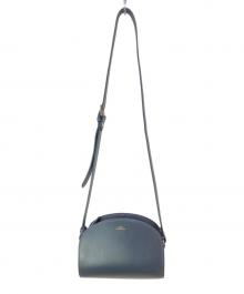 A.P.C.（アーペーセー）の古着「SAC DEMI LUNE MINI ハーフムーン クロスボディバッグ」｜グリーン