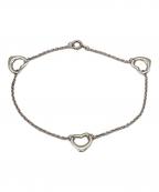 TIFFANY & Co.ティファニー）の古着「オープンハート 3連 ブレスレット」｜シルバー