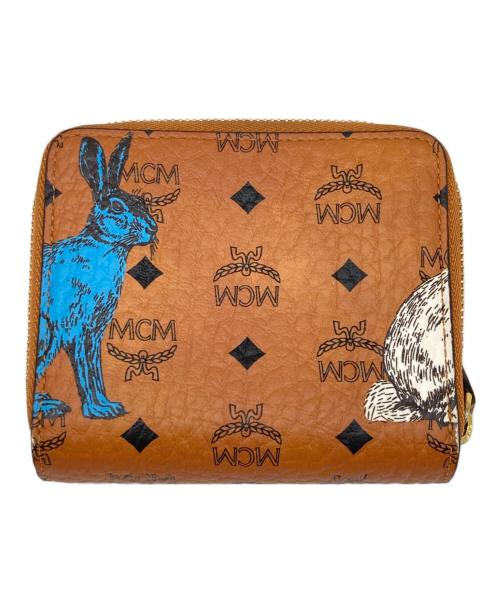MCM（エムシーエム）MCM (エムシーエム) ラビットプリントラウンドジップ財布 ベージュ サイズ:-の古着・服飾アイテム