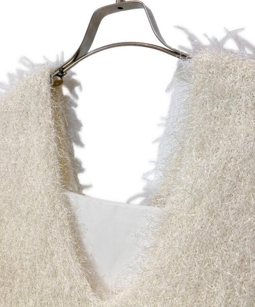 Snidel（スナイデル）Snidel (スナイデル) Snidel ファーライクニットベスト&キャミワンピ アイボリー サイズ:1の古着・服飾アイテム