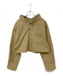 forme（フォルメ）の古着「ショートシャツ」｜ベージュ