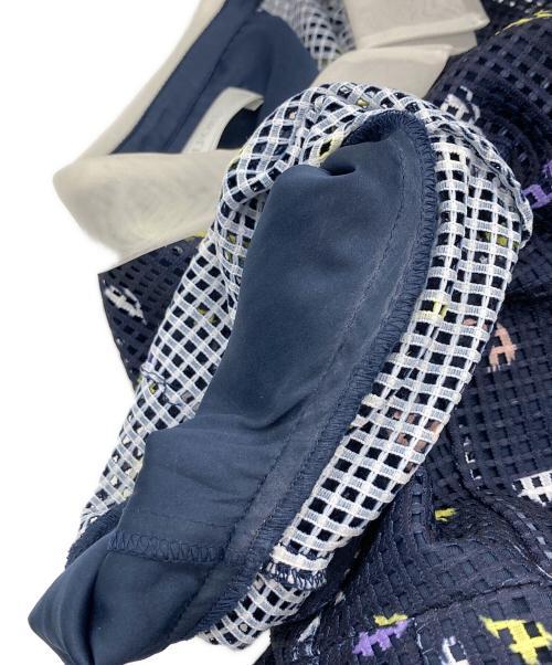 CELFORD（セルフォード）CELFORD (セルフォード) 衿付き小花柄ワンピース ネイビー サイズ:36の古着・服飾アイテム