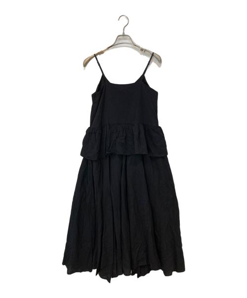 Sea Room lynn（シールームリン）Sea Room lynn (シールームリン) ヘムカットペプラムワンピース ブラック サイズ:Sの古着・服飾アイテム