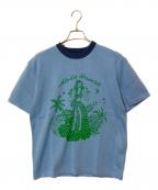 BluBre×BEAMSブルブレ×ビームス）の古着「別注フラガールニットTシャツ」｜ブルー