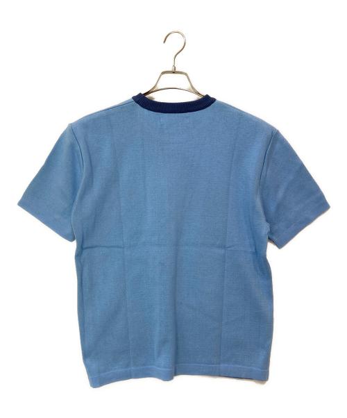 BluBre（ブルブレ）BluBre (ブルブレ) BEAMS (ビームス) 別注フラガールニットTシャツ ブルー サイズ:2 未使用品の古着・服飾アイテム