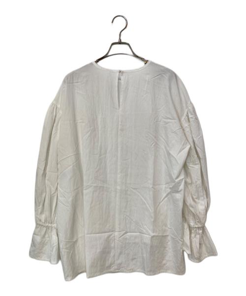 BEARDSLEY（ビアズリー）BEARDSLEY (ビアズリー) 《LIVETART》ギャザーカフスシャツ ホワイト サイズ:Fの古着・服飾アイテム